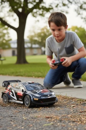 Radio-controlled car 1:18 WRC Lights -  Yaris  - Ogier - 1 (2)