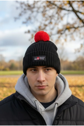 Knitted bobble hat - 1 (2)