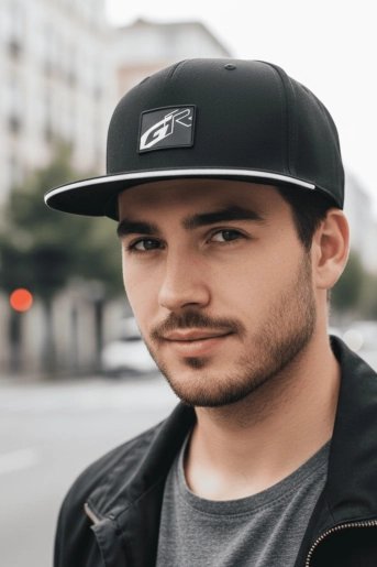 Flat peak baseball cap - 1 (2)