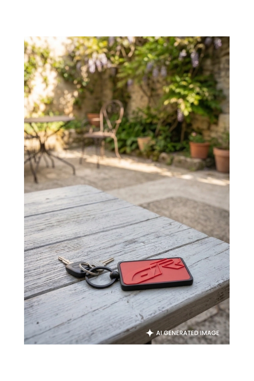 TGR RED KEYRING