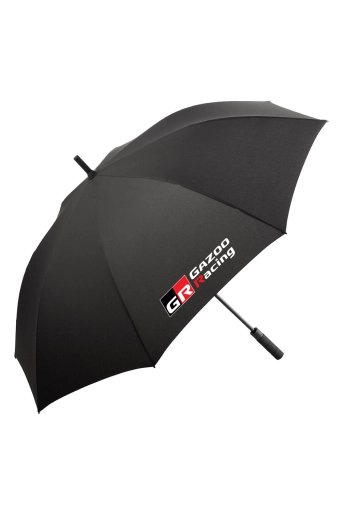 GR Golf Tyre Umbrella by FARE – black golf umbrella with GR logo