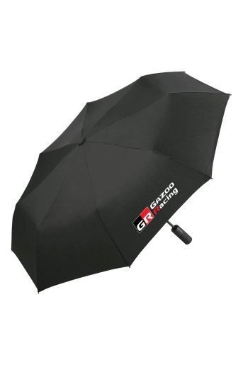 GR Pocket Tyre Umbrella – black umbrella with GR logo