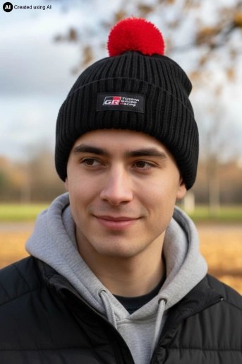 Knitted bobble hat - 1 (2)