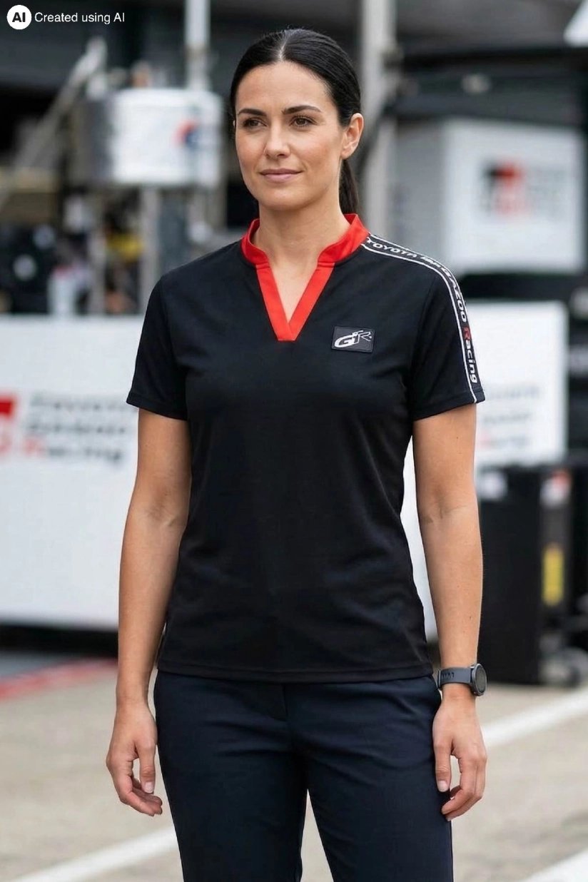TGR BLACK TECHNICAL POLOSHIRT WOMAN