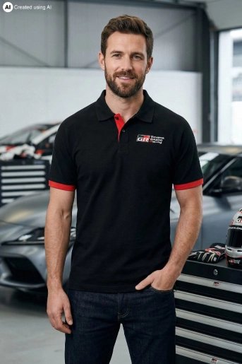 Polo mens embroidered logo - 1 (2)