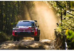 Solberg leads Evans for TGR-WRT after slippery start